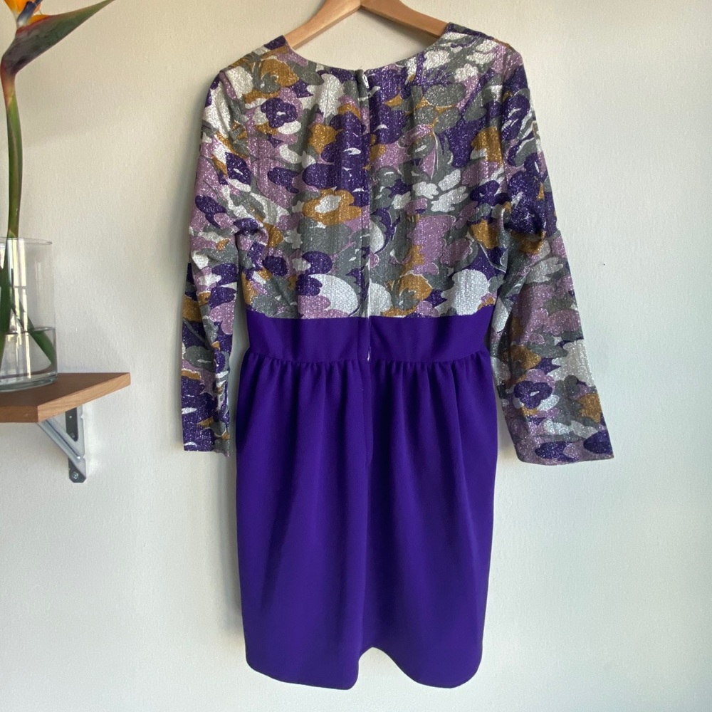 Vintage Sparkly Purple Dress - Picture 2 of 4